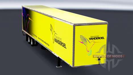 Цельнометаллический полуприцеп Vanderoel для American Truck Simulator