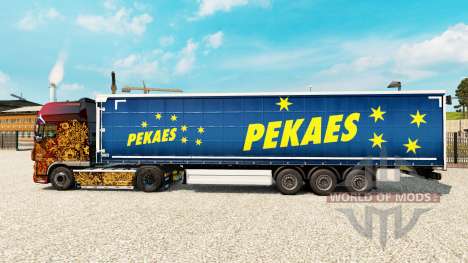 Скин Pekaes на шторный полуприцеп для Euro Truck Simulator 2