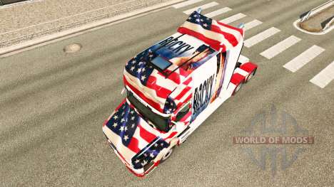 Скин Rocky USA на тягач Scania T для Euro Truck Simulator 2
