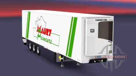 Полуприцеп-рефрижератор Lamberet Maury Primeurs для Euro Truck Simulator 2
