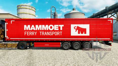 Скин Mammoet на полуприцепы для Euro Truck Simulator 2