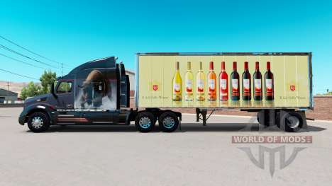 Скин E. & J. Gallo Winery на малый полуприцеп для American Truck Simulator