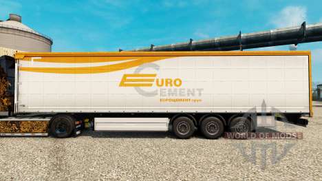 Скин Евроцемент на полуприцепы для Euro Truck Simulator 2