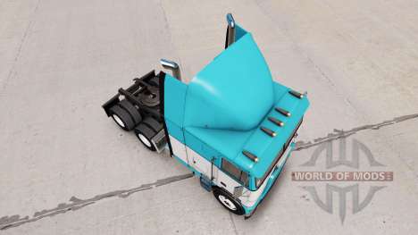 Скин Baby Blue на тягач Freightliner FLB для American Truck Simulator