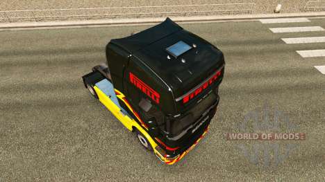 Скин Pirelli на тягач Scania для Euro Truck Simulator 2