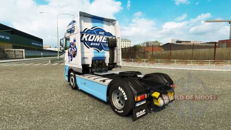Скин HC Комета Brno на тягач DAF для Euro Truck Simulator 2