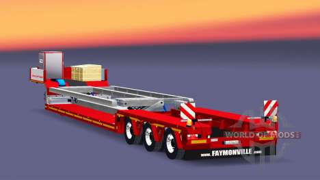 Низкорамный трал Faymonville MegaMax для Euro Truck Simulator 2