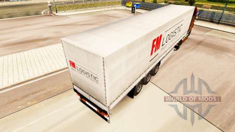 Скин FM Logistic на полуприцепы для Euro Truck Simulator 2