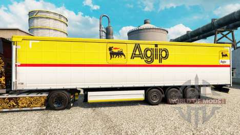 Скин Agip на полуприцепы для Euro Truck Simulator 2