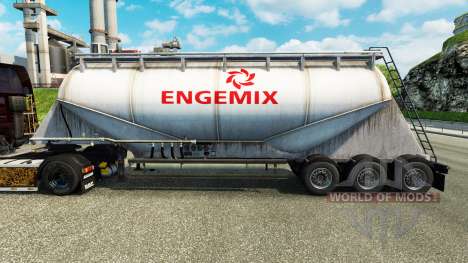 Скин Engemix на цементный полуприцеп для Euro Truck Simulator 2