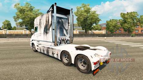 Скин Pirates на тягач Scania T для Euro Truck Simulator 2