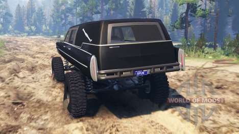 Cadillac Hearse 1975 [monster] для Spin Tires