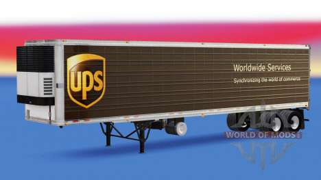 Скин UPS на полуприцеп для American Truck Simulator