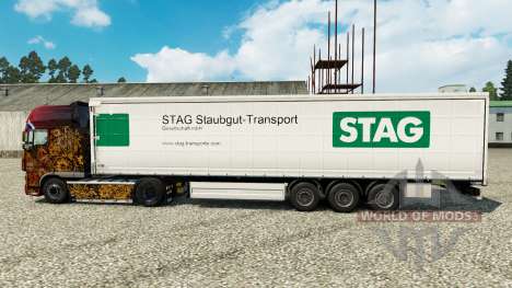 Скин Stag Staubgut Transport на полуприцепы для Euro Truck Simulator 2