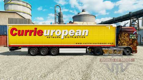 Скин Curries European на полуприцепы для Euro Truck Simulator 2