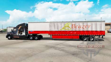 Скин Beazer Homes на шторный полуприцеп для American Truck Simulator