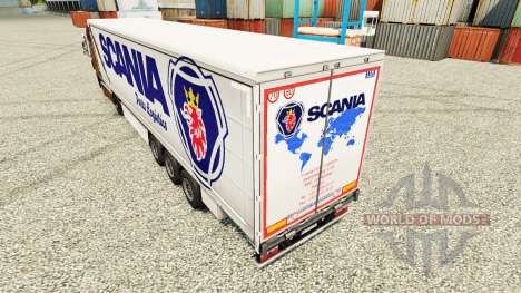 Скин Scania Parts Logistics на полуприцепы для Euro Truck Simulator 2