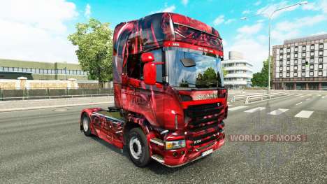 Скин Hintergrund на тягач Scania для Euro Truck Simulator 2