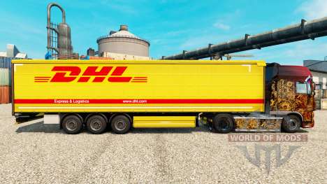 Скин DHL v3 на полуприцепы для Euro Truck Simulator 2