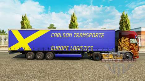 Скин Carlson Transporte на полуприцепы для Euro Truck Simulator 2