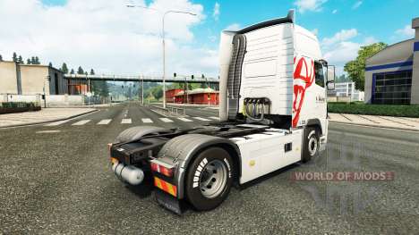 Скин Viking Express на тягач Volvo для Euro Truck Simulator 2