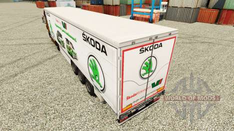 Скин Skoda на полуприцепы для Euro Truck Simulator 2