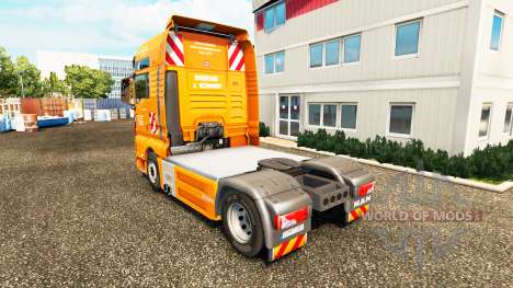 Скин J. Eckhardt Spedition v1.8 на тягач MAN для Euro Truck Simulator 2