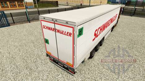 Скин Schwarzmuller на шторный полуприцеп для Euro Truck Simulator 2