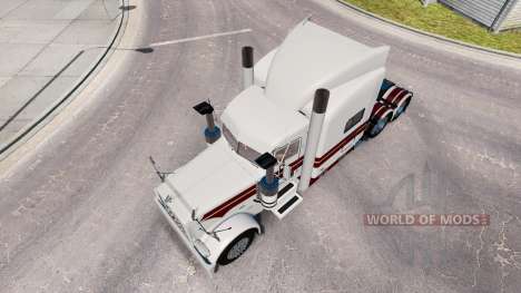 Скин White Knight на тягач Peterbilt 389 для American Truck Simulator