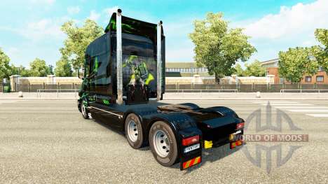 Скин Monster Energy на тягач Scania T для Euro Truck Simulator 2