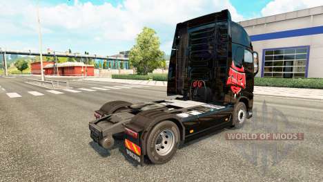 Скин Hell Raisers на тягач Volvo для Euro Truck Simulator 2