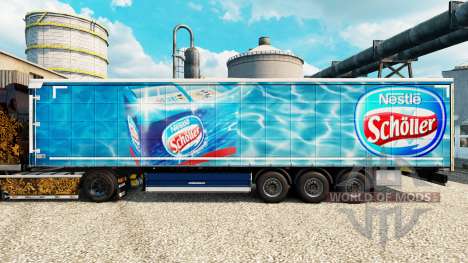 Скин Nestle Scholler на полуприцепы для Euro Truck Simulator 2