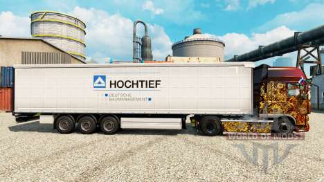 Скин Hochtief на полуприцепы для Euro Truck Simulator 2