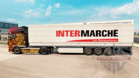 Скин Intermarche на полуприцепы для Euro Truck Simulator 2
