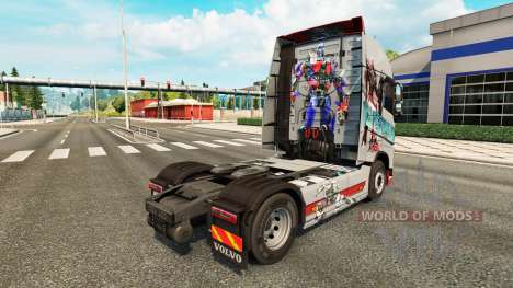 Скин Transformers на тягач Volvo для Euro Truck Simulator 2