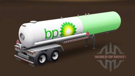 Скин BP на газовый полуприцеп-цистерна для American Truck Simulator