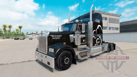 Скин Squirrel Logistics на тягач Kenworth W900 для American Truck Simulator