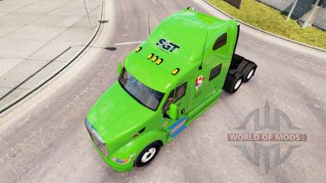 Скин SGT на тягач Peterbilt 387 для American Truck Simulator