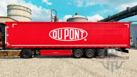 Скин Du Pont red на полуприцепы для Euro Truck Simulator 2