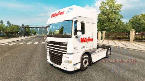 Скин Weyres на тягач DAF для Euro Truck Simulator 2
