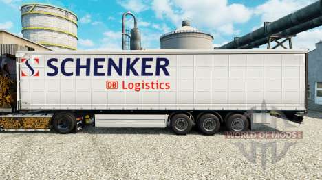 Скин Schenker Logistics на полуприцепы для Euro Truck Simulator 2