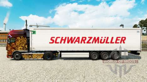 Скин Schwarzmuller на шторный полуприцеп для Euro Truck Simulator 2