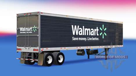 Скин Walmart на полуприцеп для American Truck Simulator