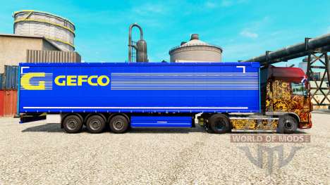 Скин Gefco на полуприцепы для Euro Truck Simulator 2