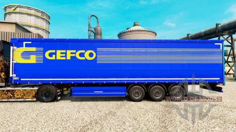 Скин Gefco на полуприцепы для Euro Truck Simulator 2