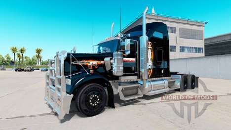 Скин Black Ops v2 на тягач Kenworth W900 для American Truck Simulator