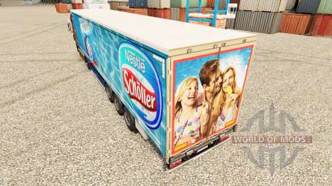 Скин Nestle Scholler на полуприцепы для Euro Truck Simulator 2