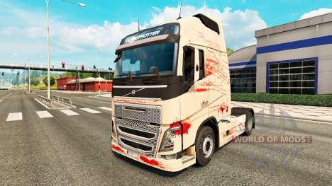 Скин Bloody на тягач Volvo для Euro Truck Simulator 2