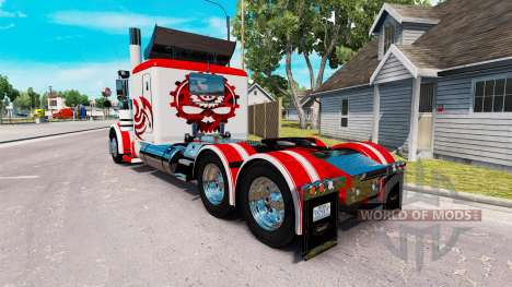 Скин Jammin Gears на тягач Peterbilt 389 для American Truck Simulator