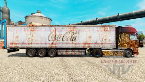 Скин Coca-Cola rusty на полуприцепы для Euro Truck Simulator 2